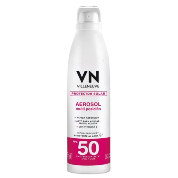 Imagen de Protector Solar Villeneuve Spray Multi Posición FPS50 250 ml