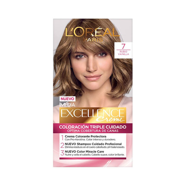 Imagen de Tinta Loreal Excellence Nº7 Rubio