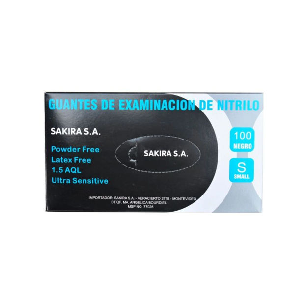 Imagen de Guantes de Examinación de Nitrilo Talle S 100 unidades