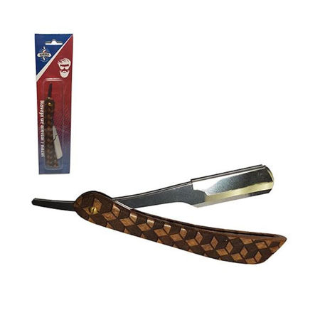 Imagen de Navaja de Barberia Tipo Madera Beauty Style