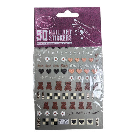 Imagen de Stickers para Uñas 5D Beauty Style M-1050
