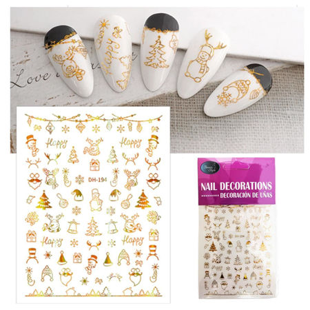 Imagen de Stickers para Uñas Beauty Style Navidad DH-194