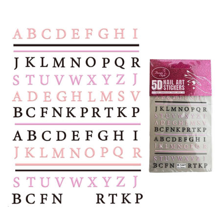 Imagen de Stickers para Uñas 5D Beauty Style Letras