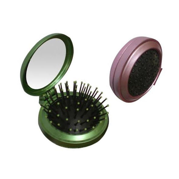 Imagen de Espejo de Cartera con Cepillo Beauty Style