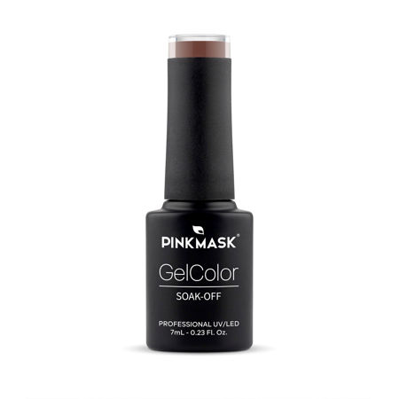 Imagen de Esmalte Semipermanente Pink Mask 7 ml Red Brown