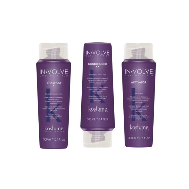 Imagen de Pack Kostume Rulos Shampoo + Acondicionador + Activador