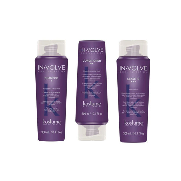 Imagen de Pack Kostume Rulos Shampoo + Acondicionador + Leave In