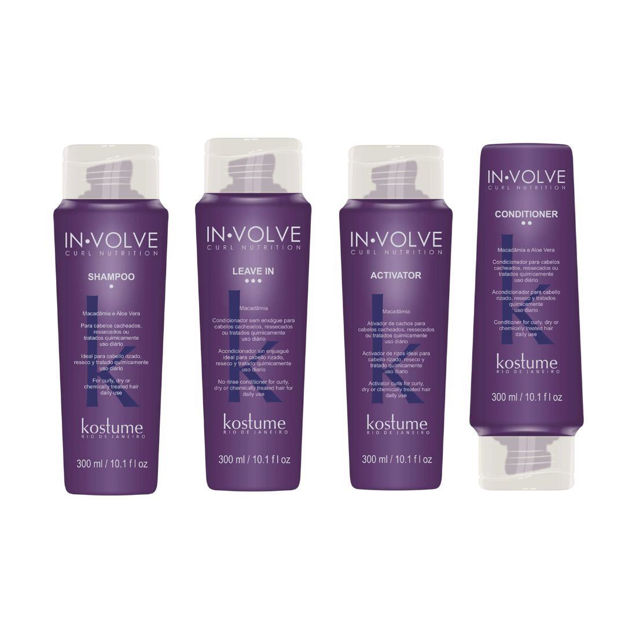 Imagen de Pack kostume Rulos Shampoo+Acondiciona+Activador + Leave In