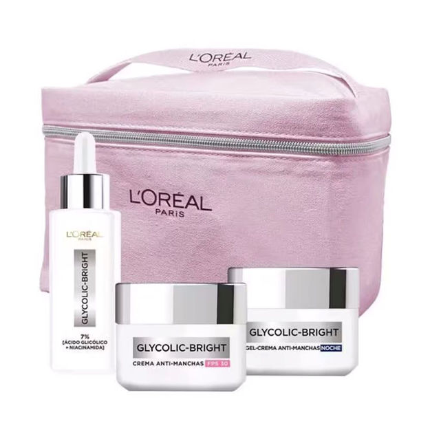 Imagen de Pack Loreal Glycolic Bright Dia + Noche + Serum