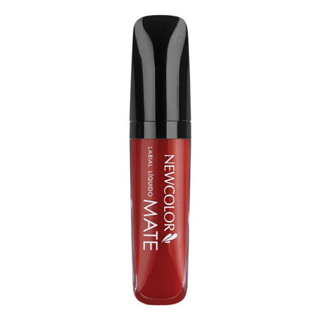 Imagen de Labial Liquido Mate Newcolor N°06 Rojo