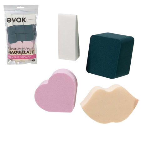 Imagen de Set de Esponjas para Maquillaje Evok 15 unidades