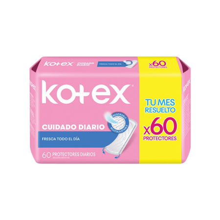 Imagen de Protectores Diarios Kotex Cuidado Diario 60 unidades