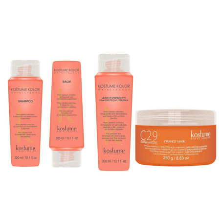Imagen de Pack Kostume Maintenance Sh +Aco + Leave In +Mascara Copper