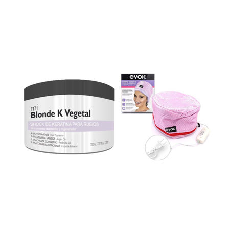Imagen de Pack Tratamiento Mi Blonde Vegetal + Gorra Térmica Evok