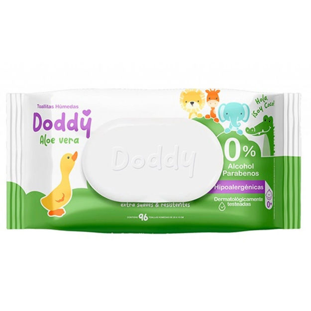 Imagen de Toallitas Humedas Doddy Aloe Vera 96 unidades
