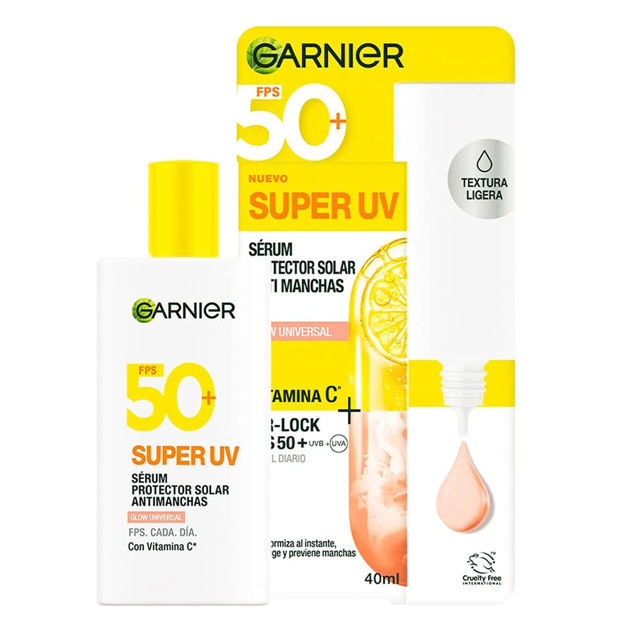Imagen de Protector Solar Facial Garnier Super UV Glow FPS 50 40 ml