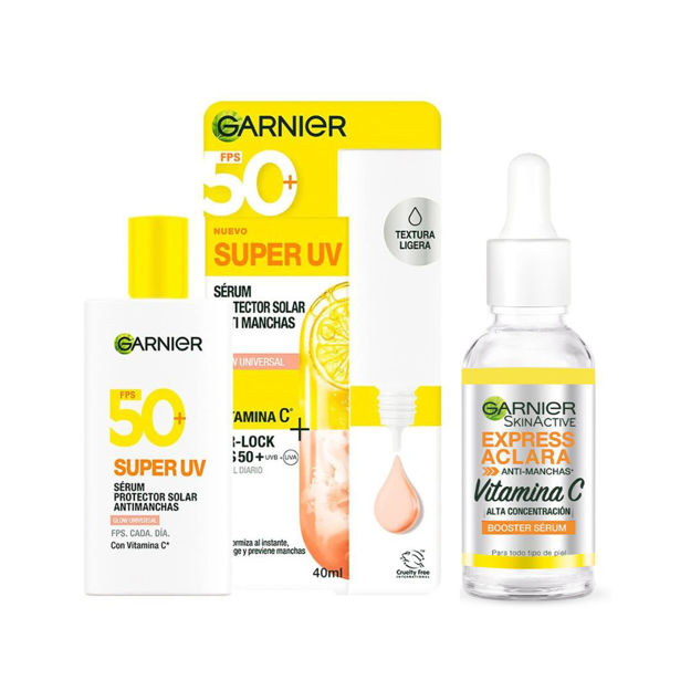 Imagen de Garnier Protector Solar Facial + Serum Express Aclara