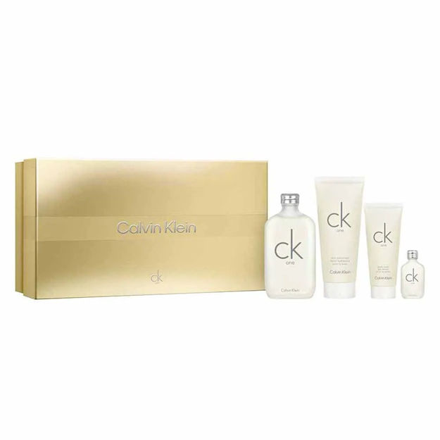Imagen de Set Calvin Klein CK One Edt 200 + 15 + Body Lotion + Gel