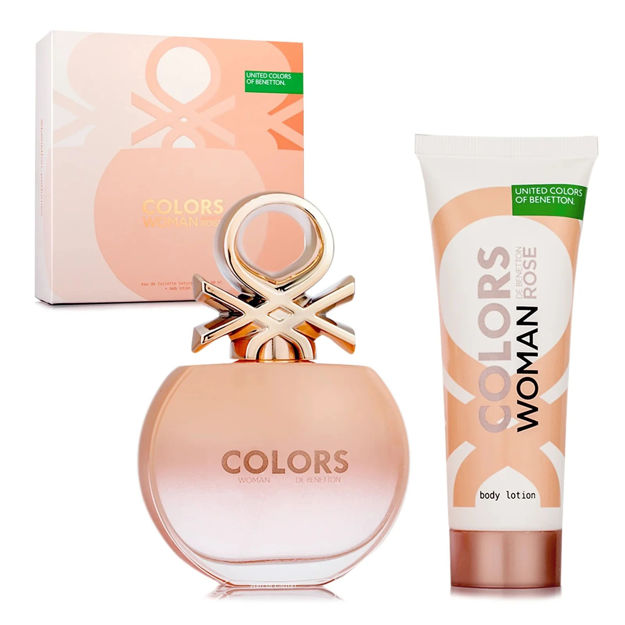 Imagen de Set Benetton Colors Rose Edt 80 ml + Body Lotion 75 ml