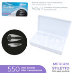 Imagen de Tips de Gel Suave Evok Medium Stiletto 550 u