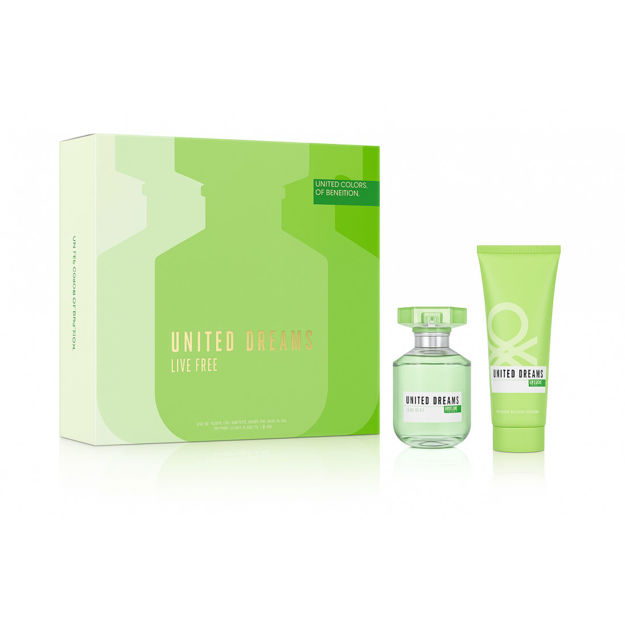Imagen de Set Benetton United Dreams Live Free Edt 50 ml + Body Lotion