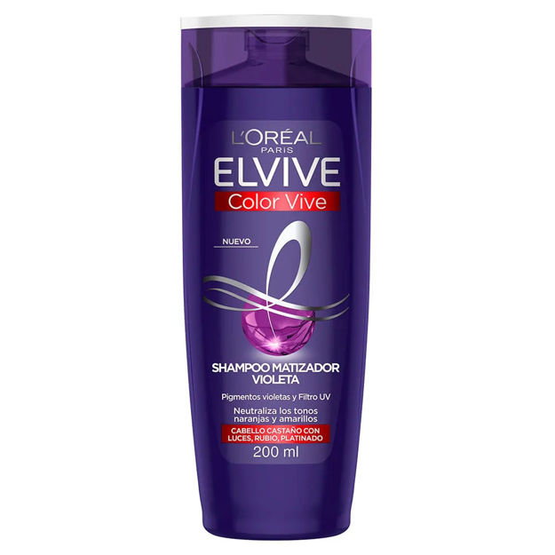 Imagen de Shampoo Matizador Violeta Elvive Color Vive 200 ml