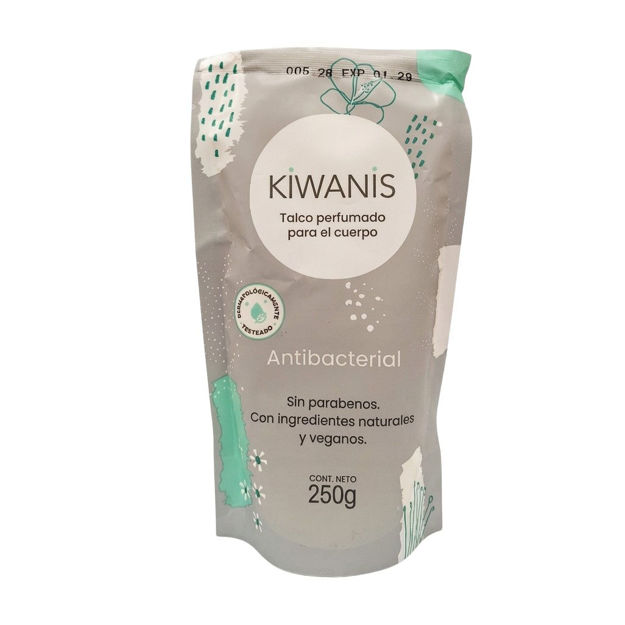 Imagen de Talco Kiwanis Antibacterial 250 g
