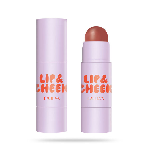 Imagen de Rubor y Balsamo Labial Pupa GRWStick N°001 Hot Cookie