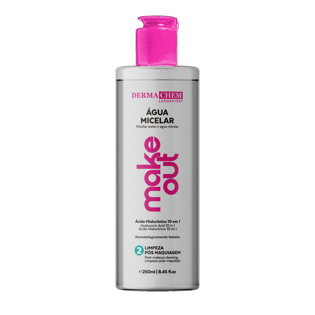Imagen de Agua Micelar Acido Hialuronico Dermachem Make Out 250 ml