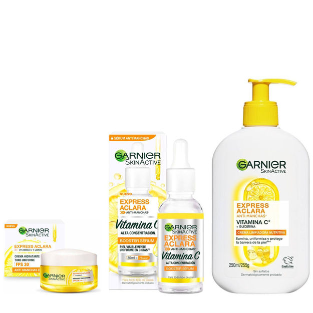 Imagen de Pack Garnier Hidratante + Booster Serum + Crema Limpiadora