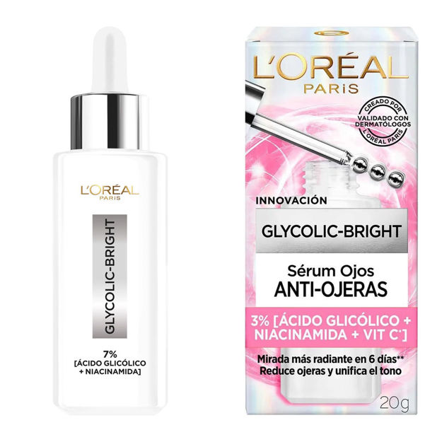Imagen de Kit Serum Antiojeras + Antimanchas Loreal Glycolic Bright