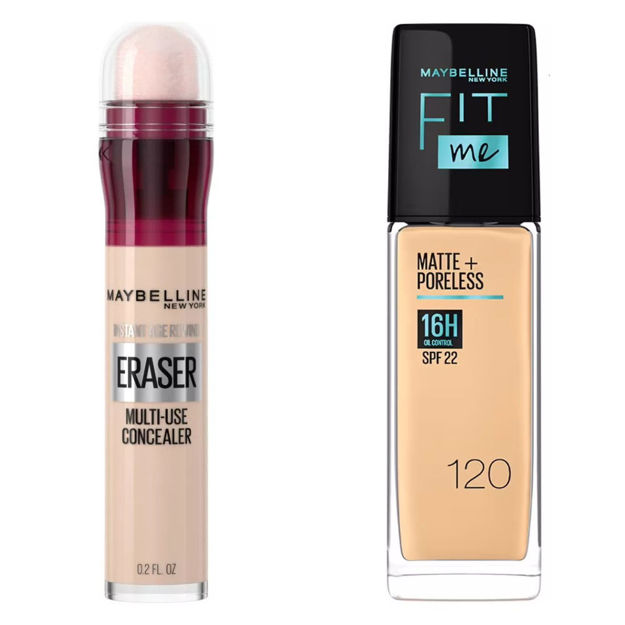 Imagen de Base Maybelline Nº120 + Corrector Instant Age Eraser N°110