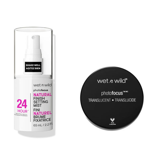 Imagen de Polvo Volatil Wet N Wild Translucent + Fijador Photo Focus
