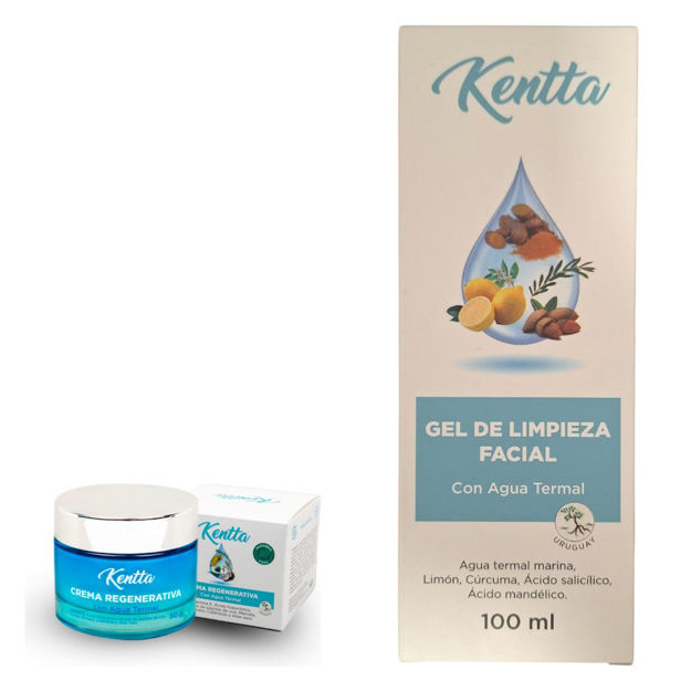Imagen de Pack Kentta Gel de Limpieza Facial + Crema Regenerativa